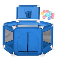 Parc de jeu hexagonal pour bébé, clôture de sécurité intérieure, parc de jeu en tissu protecteur pour enfants, pliable et portable pour la maison