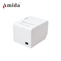 Amida Printer POS termal 80mm AK808 AK808 plus, Printer penerimaan Mini kode QR cetak termal