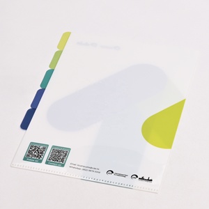 Wholesale Stationary A4 A5 L-Shape <strong>File</strong> <strong>Folder</strong> With <strong>Customized</strong> Logo and Classification Tabs for <strong>Document</strong> Storage - Product Image 4