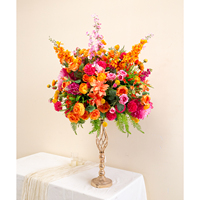 Bruiloftdecoratie tafelstukken kunstbloemen zijden bloemenbal voor bruiloftdecoratie rode bloemenbal tafelstuk