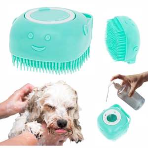 فرشاة استحمام سيليكون للحيوانات الأليفة ، فرشاة استحمام لتدليك الكلاب والقط ، فرشاة استحمام مع ، - Product Image 1
