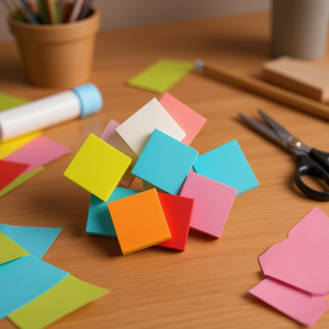 Basi Quadrate in Legno Ilan 3x0,3 Cm 14 Pezzi Multicolore - Product Image 2