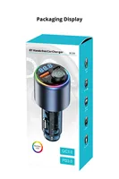 Lecteur MP3 portable pour voiture avec transmetteur FM BC89, garantie 1 an, port USB à charge rapide, fixation sur tableau de bord