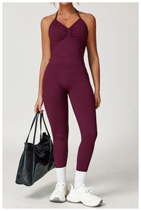 Leggings de yoga et de sport pour femmes, sans couture, gainants, respirants, séchage rapide, longueur intégrale, design personnalisé, taille colorée - Product Image 6