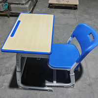 Ensemble de bureaux et de chaises d'étudiant de style moderne, nouveaux meubles de classe en bois bon marché pour les étudiants de l'université et des écoles primaires