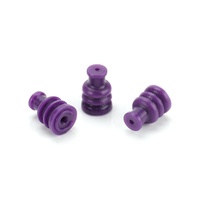 Bouchon d'étanchéité en silicone violet TC03287 pour connecteur de faisceau de câblage automobile