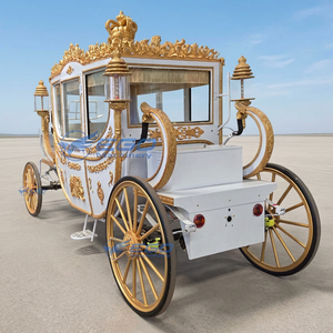 Chariot de Mariage Électrique de Luxe Style Cendrillon Royal – Fabricant de Chariots de Haute Qualité – Chariot à Chevaux en Promotion - Product Image 3