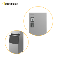 Machine à glaçons professionnelle haute capacité HAOCOOL à commande PLC, avec moteur et système de stockage de glaçons en forme de croissant refroidi par air