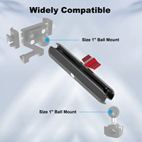 Mechrig Double Socket Arm 25mm / 1 Zoll Kugelkopf klemme Verlängerung halterung für Action-Kameras, Telefone, Motorräder und Fahrräder
