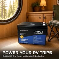 Baterai Lithium LFP 25.6V 100Ah 24V Siklus Dalam untuk Penyimpanan Energi, Sistem Surya RV, Distributor Daya Traksi Kelautan