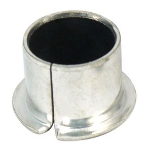 Manchon de coussinets auto-lubrifiants sans huile à bride DIN, en bronze recouvert de PTFE, avec support DU - Product Image 1