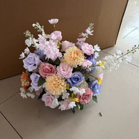 C-445 Bouquet de fleurs violet foncé en gros – Centre de table pour événements, idéal pour les fêtes et la rentrée scolaire (vente en gros)