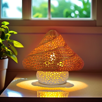 Veilleuse LED créative imprimée en 3D Lampe champignon mignonne Ornements décoratifs Lampe Cadeau pour enfants