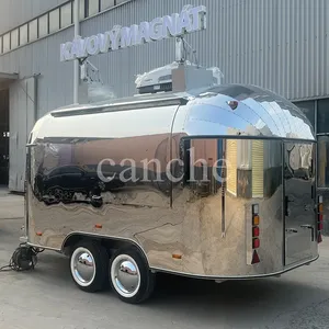 Carrito de Comida Estándar Alemán, Remolque Móvil de Comida para la Calle con Cocina - Product Image 6
