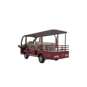 Voiture électrique de tourisme fermée certifiée CE, 8 places, avec portes, configuration de batterie personnalisée pour hôtels, complexes hôteliers et zones touristiques - Product Image 1