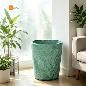 <span class=keywords><strong>Poubelle</strong></span> de recyclage en polyrésine verte de grande taille, de haute qualité, écologique, <span class=keywords><strong>pour</strong></span> la maison, le bureau, les hôtels, les salles de bain et les cuisines - Product Image 1