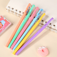 Stylo Gel Macaron en Gros, Design Frais et Mignon, Séchage Rapide, Sans Fuite d'Encre, Corps Antidérapant, Stylo Neutre pour Étudiants et Bureau