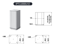Colonne de levage électrique réglable en hauteur de 1000mm avec vitesse de 3000 tr/min MAX 2250N DC12/24V pour modification de table basse et de camping-car