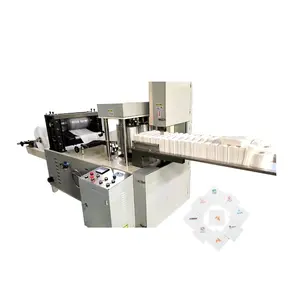 China Lage Prijs Mini High Speed Volautomatische Folding Aangepaste Kleur Logo Afdrukken Serviette Tissue Papieren Servet Making Machine