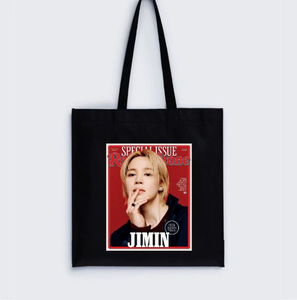 Nuova Borsa in Tela KPOP Idols JK J-HOPE SUGA RM JIN <span class=keywords><strong>JIMIN</strong></span> V di Alta Qualità, Borsa Tote per Ragazzi e Ragazze, Borsa Scolastica, Regalo per Fan - Product Image 6