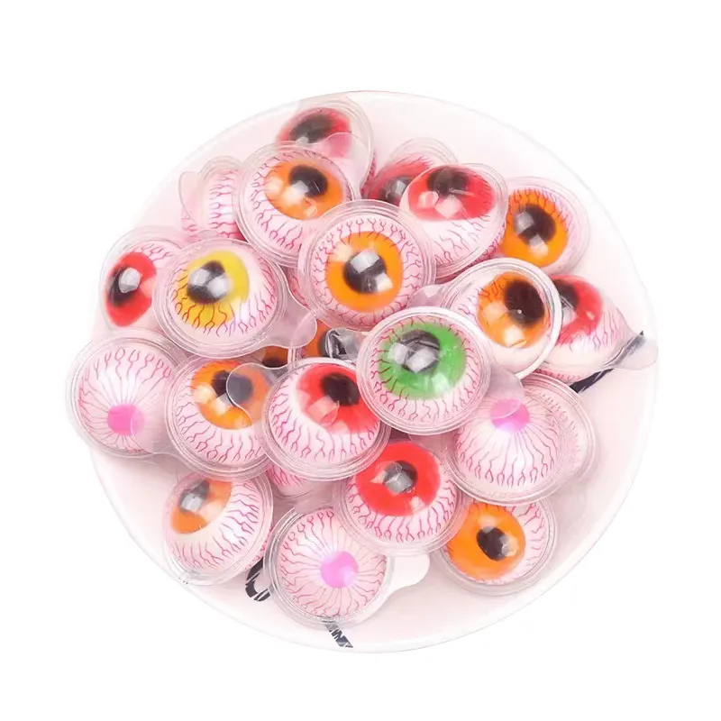 Hot Selling Halal Gummy Eye Balls Zacht Snoep Zoete Gummy Oogbol Jelly