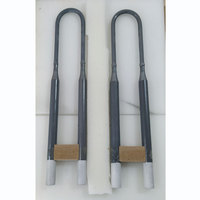 מכירה לוהטת 1800C גבוהה טמפרטורת U צורת Mosi2 חום תנורי מופל