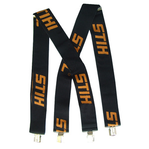 2 pouces Durable forte boucles avec nom de marque personnalisé logo tissé <span class=keywords><strong>travail</strong></span> de bretelles élastiques - Product Image 1