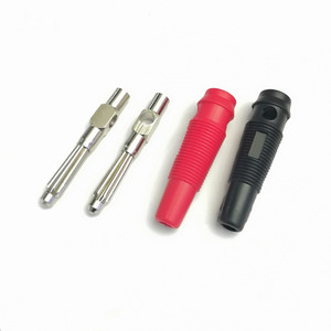 ขั้วต่อสายไฟแบบกล้วยทองแดง 4 มม. ชุบนิกเกิล สำหรับการทดสอบกระแสไฟสูง - Product Image 3