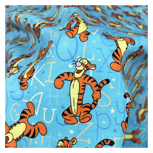 Hot Sell Vibrant <strong>Tigger</strong> Cartoon Custom Digital Printing Soft Cotton Jersey <strong>Fabric</strong> 95 Cotton 5 Spandex <strong>Fabric</strong> for Clothes - Product Image 4