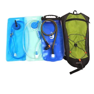 可定制的徽标户外运动露营登山自行车水合跑步背包和2L水囊组合