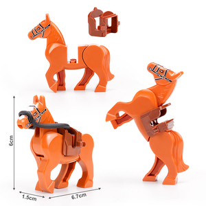 Brinquedos de Blocos de Montar de Cavaleiro Medieval, Mini Figuras de Soldados, Brinquedo Educativo em Plástico ABS <span class=keywords><strong>para</strong></span> Crianças - Product Image 3