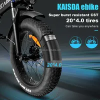 2022 KAISDA K2 lityum pil süper güç 500w e bisiklet iki koltuk ebike/yağ lastik 2 kişilik elektrikli bisiklet ayak istirahat