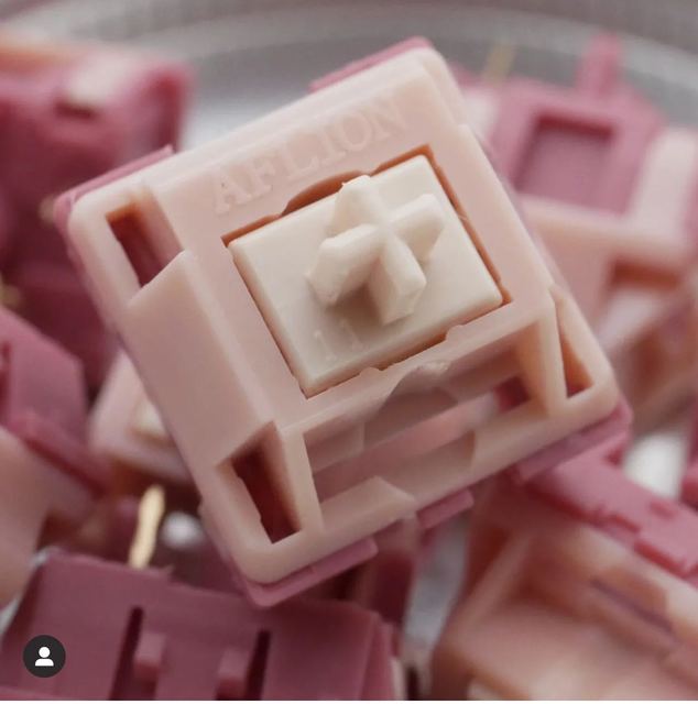 AFLION New Arrival  Mechanical Keyboard Linear Blush Switches 5Pin UnLubed Gaming Switches for Game Player