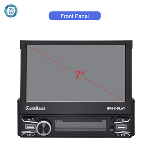 HengMall Cổng Usb Kép Phí<span class=keywords><strong>a</strong></span> Trước Màn Hình Cảm Ứng Din 7 Inch Đơn Âm Thanh Nổi Ô Tô Mp5 Android Kèm Carplay - Product Image 5