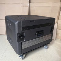 Armoire de rangement pour équipement de scène de 52 cm de profondeur, boîte d'amplificateur 8/12/14/16U, boîte à microphones, chariot à roulettes, étanche et durable