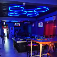 Penjualan langsung pabrik lampu Bar LED RGB heksagonal kelas atas tabung pencahayaan RGB Aluminium pintar Premium