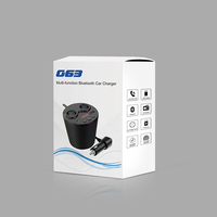 Adaptador de Encendedor de Cigarrillos con Control Remoto Inalámbrico para Auto GXYKIT G63 con Carga Rápida PD