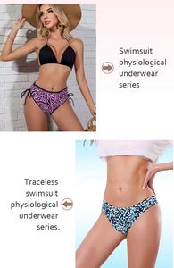 Bragas de satén para <span class=keywords><strong>mujer</strong></span>, protección de máxima absorción, fotos, Bikini, tela de bambú antibacteriana Natural, flujo pesado, novedad - Product Image 5