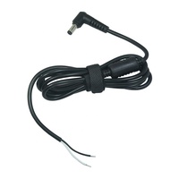 Cable de Carga de Corriente Continua con Conector de Barril de Ángulo Recto de 90 Grados Personalizado, Macho y Hembra, a Cable de Alimentación de Corriente Continua con Conector Abierto
