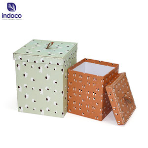 New Listing Square Storage Box Paper Cardboard Suitcases For Clothes