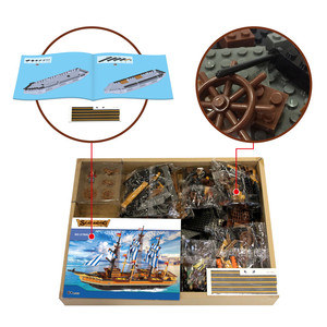 Hot Bán Tàu Cướp Biển Mô Hình 700 + Pcs Xây Dựng Khối Bộ Tự Làm Mô Hình Lắp Ráp Moc Xây Dựng Gạch Bộ Đồ Chơi (Túi Gói) - Product Image 6