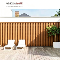 Store solaire OEM ODM haute résistance pour façade murale extérieure, ventilation décorative, pare-soleil imperméable, léger et durable