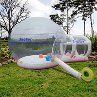 En vente personnalisé 3*5m blanc bulle maison château gonflable mignon aire de jeux extérieure pour enfants et adultes
