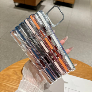 Coque de téléphone magnétique transparente dégradée avec support d'objectif pour iPhone 17 18 Pro Max 18Pro 17Pro, protection antichoc, coque arrière - Product Image 5