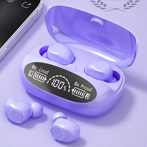 หูฟังไร้สาย M22 TWS 9D True Stereo In-Ear พร้อมจอ LED รุ่น M10 F9-5 กันน้ำ สำหรับเล่นเกมส์ มีไมโครโฟนในตัว - Product Image 3