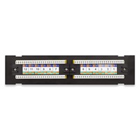 Panel de Conexiones de Red Cat6 de 12 Puertos UTP de 10 Pulgadas 1U, Bloque de Conexiones Ethernet de Cobre de 15 Pulgadas con Revestimiento Dorado, Certificado CE para Cat6/Cat5e/Cat5