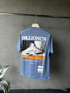 T-shirt Hip Hop Graphique Streetwear Personnalisé 100% Coton Lourd Coupe Oversize Courte et Carrée Respirant Imprimé Animal Sérigraphie - Product Image 3