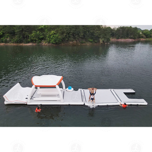 Île flottante gonflable pour 6 à 10 personnes <span class=keywords><strong>avec</strong></span> auvent, plateforme <span class=keywords><strong>de</strong></span> fête aquatique <span class=keywords><strong>de</strong></span> luxe pour yacht et bateau - Product Image 6