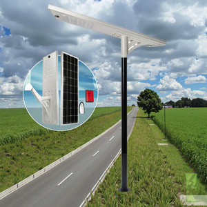 Interstellar 60W 80W 100W Vertical <b>LED</b> Solar Street <b>Light</b> CCTV 4G Camera Battery IP67 Waterproof 360 Degree - Product Image 1