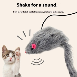 Geri çekilebilir asılı kapı fare alay kedi oyuncak <span class=keywords><strong>Pet</strong></span> interaktif hareket oyuncaklar üçgen tasarım kaymaz kauçuk güçlü kavrama ile - Product Image 3